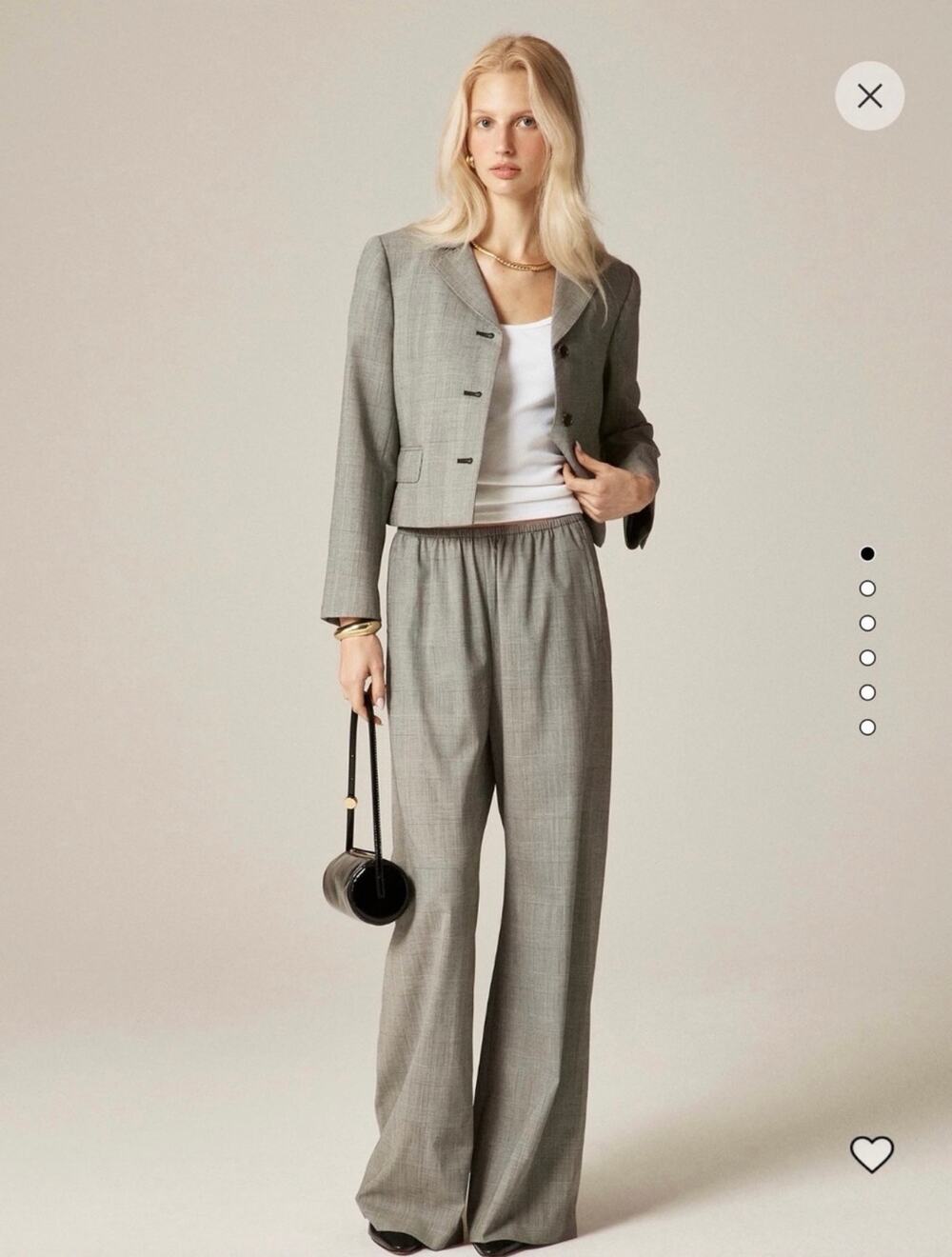 J. Crew Mario Bellucci Italian Wool Blend Cosmo Trousers Pant Small Tall NWT